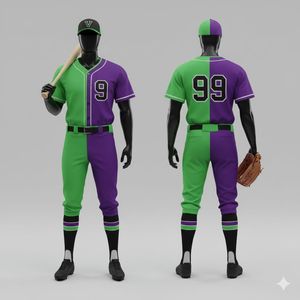 Uniformes de Béisbol Personalizados de Primera Calidad (Camiseta y Pantalones) para Equipos Escolares/Universitarios/Clubes Profesionales, Duraderos, 100% Poliéster - Product Image 4