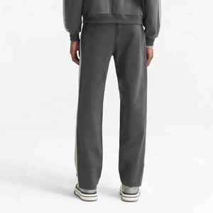 Pantalons de survêtement décontractés pour hommes de haute qualité, taille mi-haute, jambes larges, couleur unie, coupe ample, en coton, longs - Product Image 6