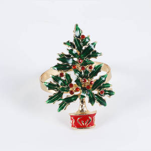 Anneaux de serviette de table en métal élégants pour la décoration de table de mariage moderne et classique, design luxueux et écologique - Product Image 6