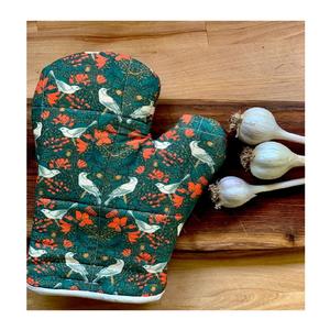 Mushroom Floral Print Pretty Oven Mitt 100% algodón Marca Premium Cocina Cocinar Hornear Sostenible Reutilizable Nuevo diseño de tendencia - Product Image 5