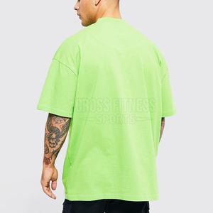 เสื้อยืดโอเวอร์ไซส์คุณภาพสูงสำหรับผู้ชายเสื้อยืดน้ำหนักเบาเสื้อเชิ้ตลำลองสีพิเศษ - Product Image 2