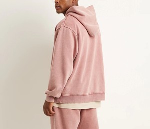 Nouveaux sweats à capuche cousus pour hommes avec lavage à l'acide sur mesure anti-rides respirant sweats à capuche pour hommes avec lavage à l'acide de haute qualité avec prix de gros - Product Image 2