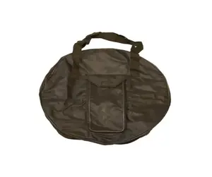 Bolsa de almohadilla de práctica de tambor tonto profesional de 12 pulgadas, instrumentos de percusión portátiles, estuche blando de tambor Bodhran con cubierta de transporte negra - Product Image 1