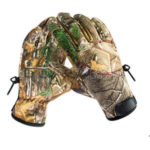 Gants de chasse durables, respirants et imperméables pour hommes, coupe-vent, en cuir, fermeture à boucle et crochet, antidérapants pour les activités de plein air - Product Image 6