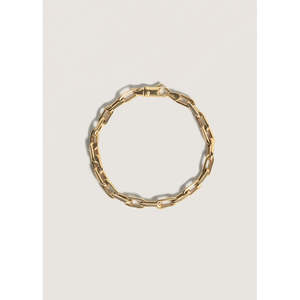 Mia Link Chain <b>Bracelet</b> with Zircon <b>Gold</b> and Rhodium Plated <b>Beaded</b> Jewelry Classic and Trendy for Wedding Party or Gift - Product Image 3