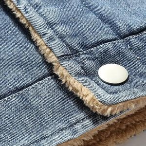 Logo personnalisé Veste en jean d'hiver pour hommes de haute qualité 100% coton délavé à l'acide - Product Image 5