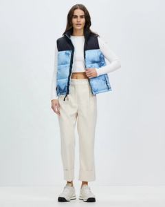 Precio al por mayor Servicio OEM Moda Ropa de invierno Chaleco de algodón acolchado Sin mangas Cintura acolchada Abrigo Transpirable Primavera Mujer - Product Image 5