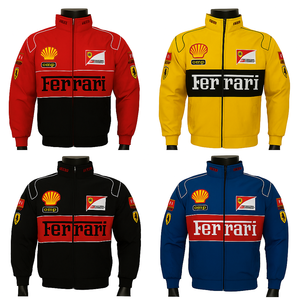 Blouson bomber rétro personnalisé 2025, polyester/coton doux, printemps automne, coupe-vent, poisson-globe, taille XL, broderie unisexe - Product Image 4