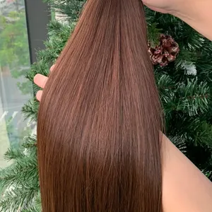 Extensiones de cabello humano a granel, buen producto, pelucas naturales de Color personalizadas para mujeres negras y marrones, cabello vietnamita crudo de Vi