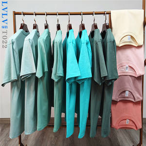 Épais lourd 100% coton 230gsm 23 couleurs hommes femmes unisexe personnaliser 230 Gsm blanc t-shirt décontracté pour hommes livraison DDP - Product Image 2