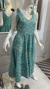 Verano Sexy cuello Halter volantes Floral impreso vestido largo mujeres sin mangas espalda descubierta lado Split vestidos delgados noche playa fiesta - Product Image 2