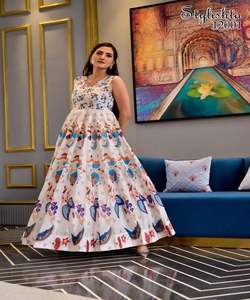 Nouvel arrivage de robe longue collective de mariage pour femmes indiennes vêtements traditionnels vêtements ethniques indiens vêtements vêtements - Product Image 2