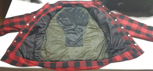 Chemises en flanelle pour motards, sur mesure, neuves, OEM, protection moto, respirantes, % coton, logo personnalisé sur le devant - Product Image 3