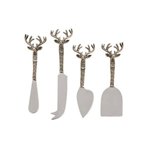 Juego de cuchillos para queso de acero inoxidable de gran venta, juego de cuchillos para queso antiguos hechos a mano de alta calidad con esmalte de espejo a muy bajo precio - Product Image 2