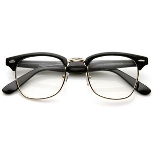 แว่นตาทรงกลมแบบไร้ขอบสำหรับชายและหญิงกรอบแว่นตาทำด้วยมือแบบย้อนยุคออกแบบโลโก้ได้ตามต้องการ - Product Image 1