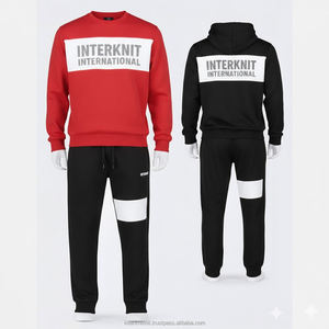 Conjunto Deportivo para Hombre con Sudadera con Capucha y Pantalones, Estampado con Efecto Ácido, Corte Regular, para Entrenamiento Deportivo - Product Image 2