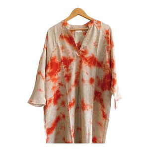 Robe vintage en soie tie dye - Product Image 2