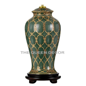 Fancy elegante aluminio Metal forma redonda azul y blanco esmalte impreso decorativo jengibre tarro más vendido más exigente - Product Image 6