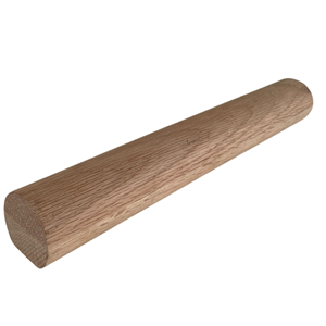 Pièces de main courante en bois massif de caoutchouc rond antidérapant de sécurité d'escalier Bacony 4 ''-20'' balustrades et mains courantes murales - Product Image 2