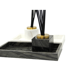 Plateau de service rectangulaire en marbre 100% naturel pour plats et assiettes pour la maison, la cuisine ou l'utilisation en restaurant - Product Image 2