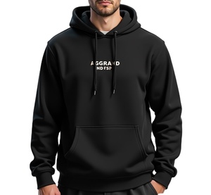 Venta al por mayor personalizado impresión en relieve logotipo sudaderas con capucha de calidad superior pulóver sudadera en blanco hombres sudaderas con capucha - Product Image 5