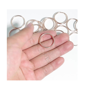 Llavero de hierro de 25mm/32mm, anillo dividido, llavero de Metal con letras grabadas, anillos para forma redonda y al mejor precio - Product Image 4