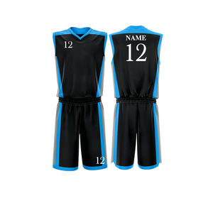Uniforme léger de basket-ball de vêtements de sport de dernière conception de tissu doux matériel confortable de polyester 2025 dans la couleur différente - Product Image 5