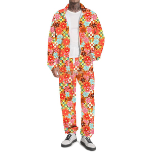 Disfraz de Halloween de los años 80 para hombre-Chándal de los años 90, chaqueta cortavientos de los años 70, traje de hip hop de 2 piezas, estilo Retro Vintage para fiestas - Product Image 1