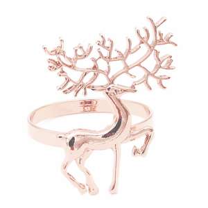 Anneaux de serviette de noël haut de gamme serviette de haute qualité tenant anneaux élégant arbre de noël forme maison hôtel fêtes de mariage décor - Product Image 3