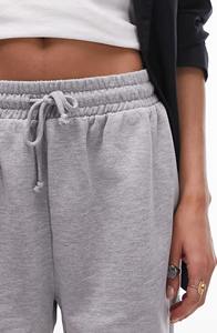 Pantalones cortos de mujer de talla grande de verano al por mayor holgados de color gris jaspeado 100% algodón polar cómodos pantalones cortos de mujer Hip Hop - Product Image 5