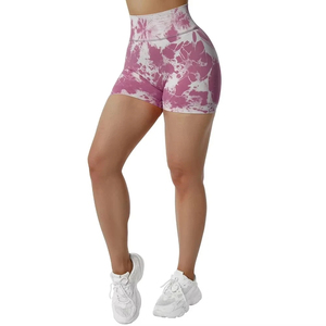 Shorts de yoga taille haute à compression unie par sublimation pour femme – Confort optimal, séchage rapide, respirant, pour le sport, la gym et la course à pied - Product Image 3
