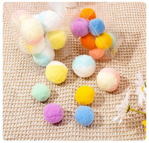 12 шт. тихих эластичных интерактивных игрушек-мячей для домашних животных, устойчивых к укусам, мягких плюшевых мячей для игр в помещении для кошек - Product Image 3