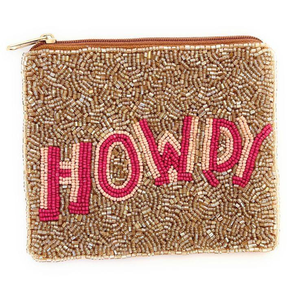 Luxe été fleur motif porte-monnaie fait à la main blanc et jaune tournesol fleur perlée fermeture éclair de l'inde à la main pochette à monnaie - Product Image 4