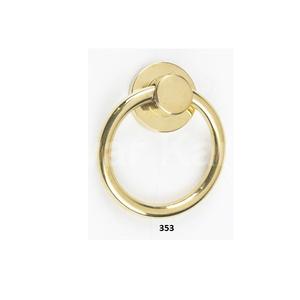 Venta caliente oro Metal elegante anillo puerta manija decorativa puerta manija con pulido para el hogar cocina baño Decoración - Product Image 5