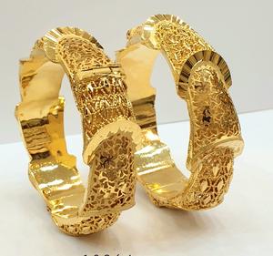 Venta al por mayor 24K chapado en oro brazaletes de latón inoxidable de alta calidad elegante joyería de moda pulseras - Product Image 1