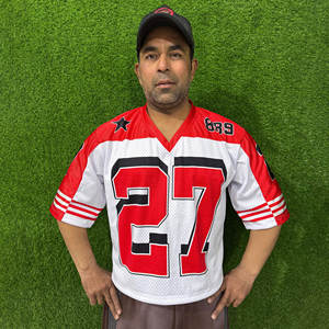 Tops de malla de poliéster para hombre, camiseta Dry-Fit, camiseta de gimnasio deportiva con estampado personalizado, camiseta de rugby, camiseta de baloncesto para hombre - Product Image 1