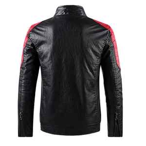 Chaqueta de Motociclista de Cuero Negra y Amarilla para Hombre, Prenda Exterior Estilosa para Motocicleta para Invierno y Chaquetas de Estilo Urbano - Product Image 2