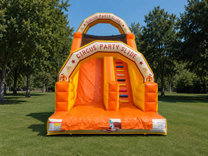 Aire de jeux gonflable professionnelle 7x4x6h m – Toboggan gonflable en PVC – Utilisation professionnelle en extérieur/intérieur – Conforme aux normes européennes - Product Image 3
