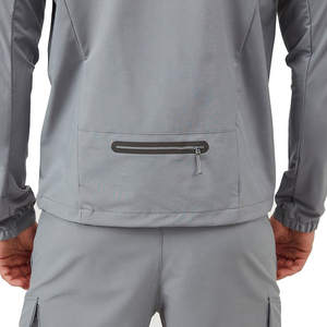 Chaqueta Cortavientos Impermeable de Nailon para Hombre, Estilo Urbano, para Correr, Deportes al Aire Libre, con Diseño de Logotipo Personalizado - Product Image 6