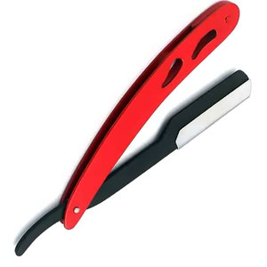 Rasoirs droits de coiffeur en acier inoxydable à lame unique professionnels Satin fini couleur enduit de haute qualité barbe visage corps - Product Image 2