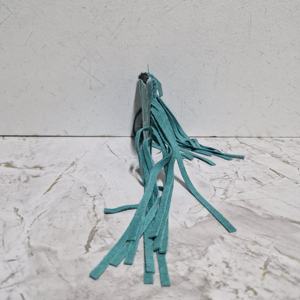 กระเป๋าคลัทช์หนังแท้สำหรับผู้หญิงกระเป๋าสตางค์โทรศัพท์มือถือความจุเยอะมีซิปเย็บขอบยาวสีตัดกัน - Product Image 2