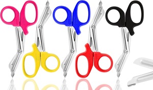 OdontoMed 2011 NOUVEAU SET de 5 PIÈCES CISEAUX DE SECOURS PARAMÉDICAUX POUR BANDAGES ET TRAUMES EMT EMS 7,25 POUCES EN ACIER INOXYDABLE Certifié CE - Product Image 3