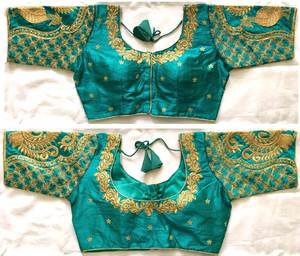 Beautiful Blouse With <b>Thread</b> And Sequence Work - Product Image 1