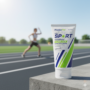 Crème solaire sportive imperméable ProduxPro OEM pour le visage et le corps, peau mixte pour femmes, utilisation quotidienne, Malaisie - Product Image 3