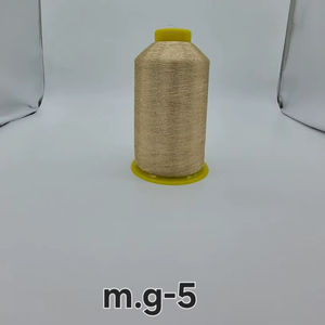 Fil de broderie textile SHREE VIDHATA JARI en nylon flexible, fil métallique M.G-5 110D pour couture lisse, professionnel pour vêtements - Product Image 3