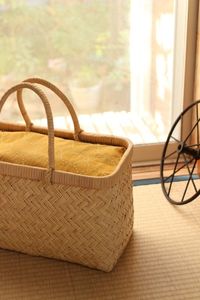 Eco-Friendly Handwoven Rattan and Bamboo Storage <b>Basket</b> - Natural Home Organizer for Kitchen, Market, or Display - Product Image 3