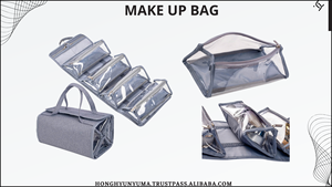 Bolsa de Cosméticos de Viaje Pequeña Personalizada Unisex, Impermeable, de Poliéster, con Cierre, Bolsa de Maquillaje, Mochila con Asa Suave y Cierre Interior - Product Image 2