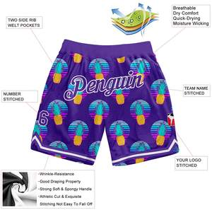 กางเกงขาสั้นเล่นกีฬา,กางเกงบาสเก็ตบอลผ้าระบายนุ่มแห้งเร็วพิมพ์ชื่อตามสั่ง - Product Image 6