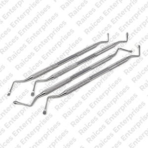 Juego de instrumentos de llenado Dental hecho en acero inoxidable de calidad alemana, Kit de examen Dental con espejo bucal con estuche con cremallera personalizado - Product Image 1