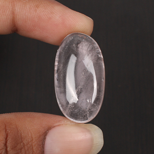 Kunzite naturelle 29x16mm Cabochon ovale 43.55 pierres précieuses Cts pour la fabrication de bijoux - Product Image 4